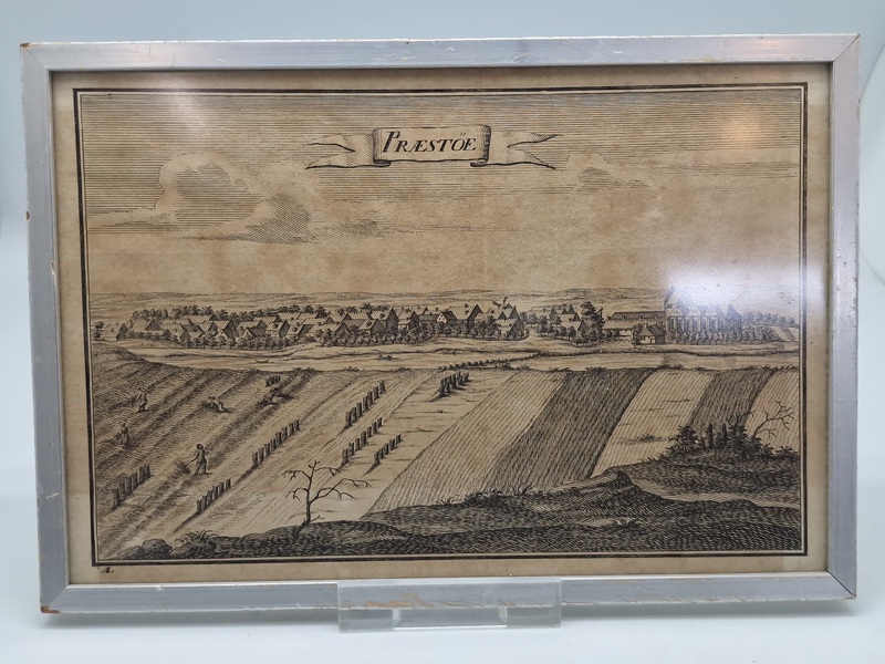 Originalt 1700 tals billede - Præstø