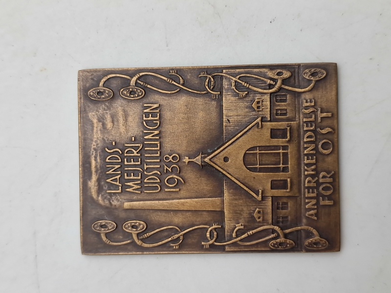 Original plakette for landsmejeriudstillingen 1938
