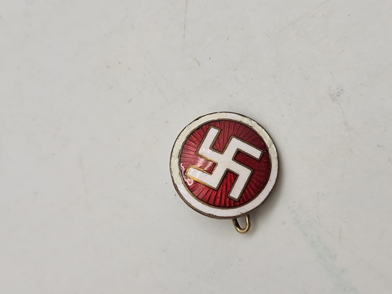 Original Dansk DNSAP partimærke Heimburger WW