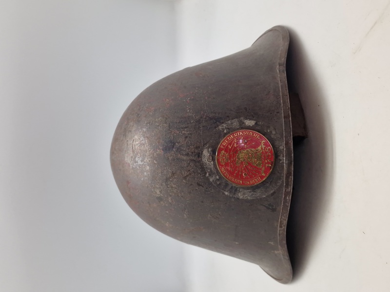 Original dansk ww2 sabotage vagts hjelm fra Hærens Krudtværk - ekstremt sjælden