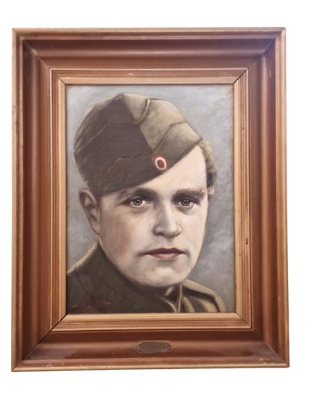 Christian Faber (1889 - 1972) Originalt M/23 maleri 42X52 cm