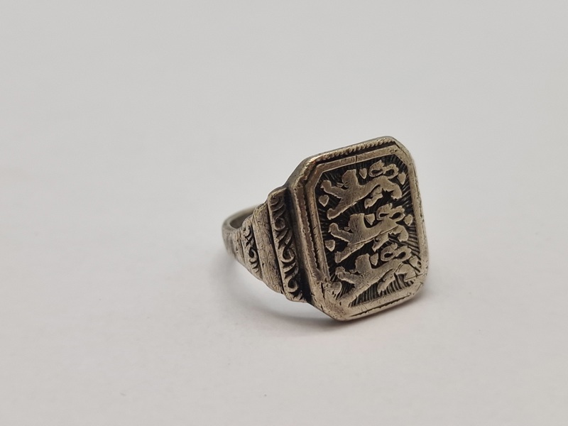 Original dansk national fingerring - sølv fra omkring ww2