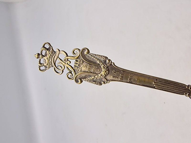 Original Kong Frederik VII jubilæums ske