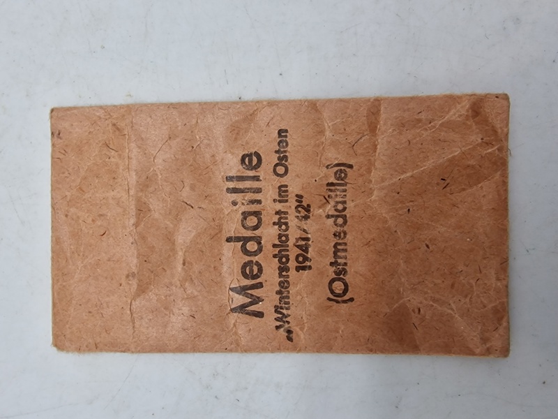 Original Østfront medalje pose
