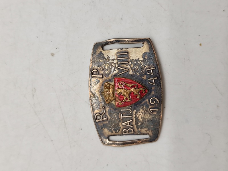 Norsk ID brik fra WW2 Engelsk tjeneste, sølv