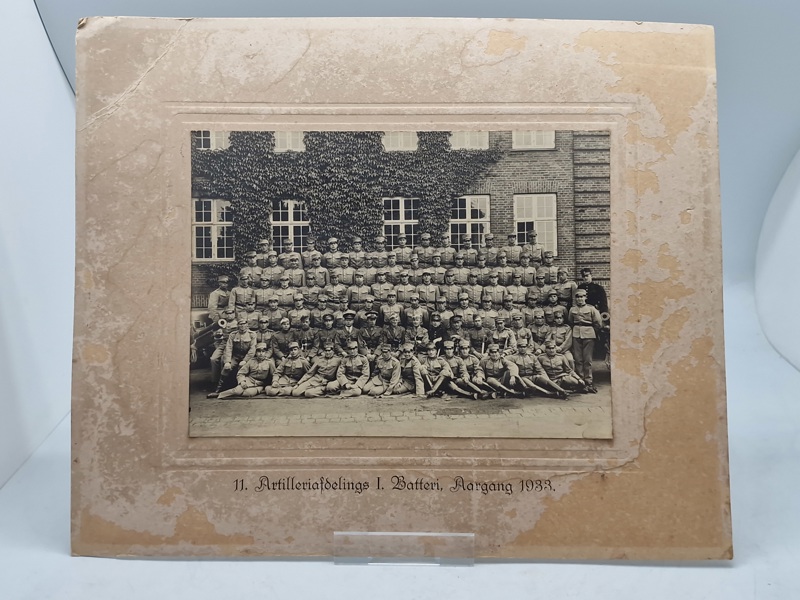 Originalt foto - 11. Artilleriafdelings I. Batteri, Aargang 1933.