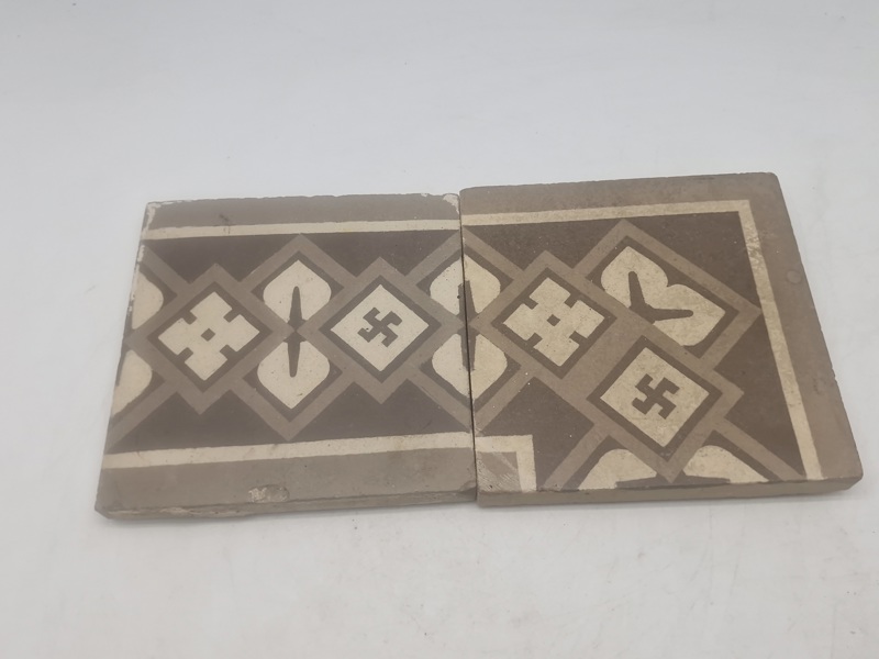 Sjældne originale tyske klinker, brugt på Luftwaffe kaserner
