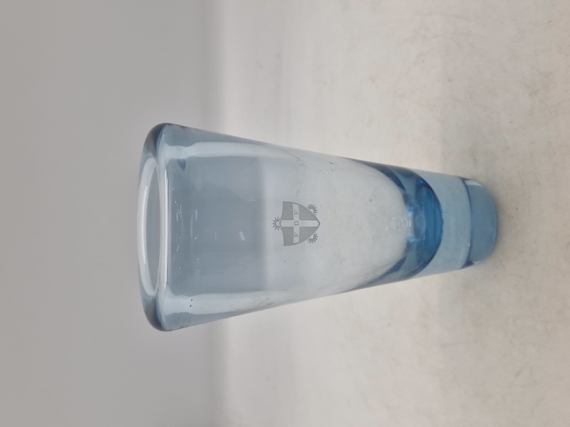 Holmegaard vase med spejderlogo