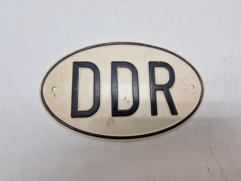 Originalt DDR bil skilt