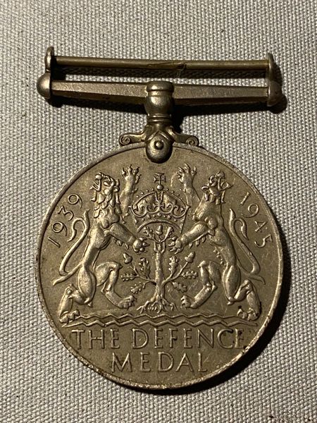 Original “The Defence Medal” fra ww2