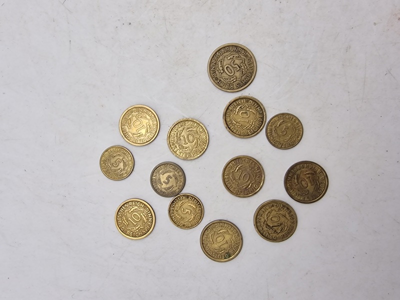 Samling originale tyske mønter fra 1920’erne