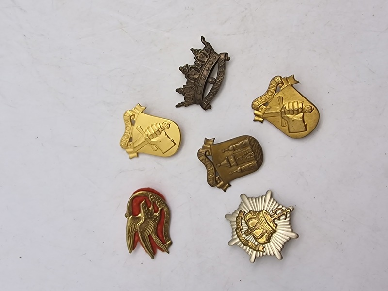 Samling regiments mærker