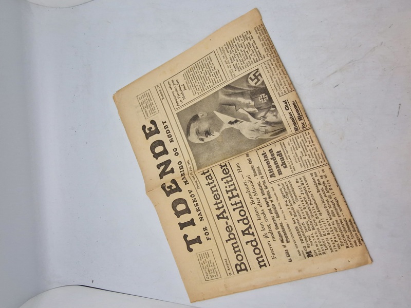 Original dansk ww2 avis