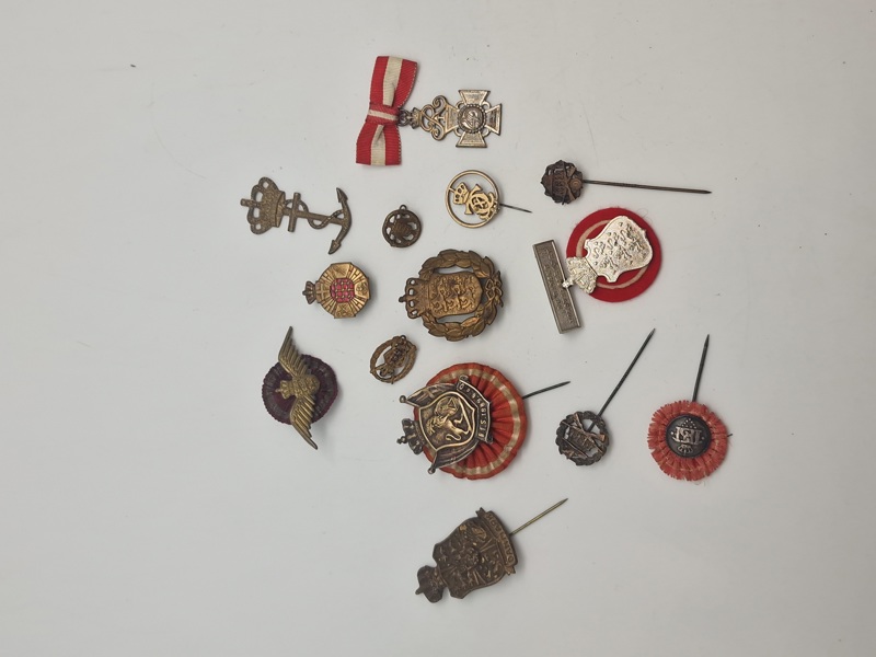 Samling diverse pins
