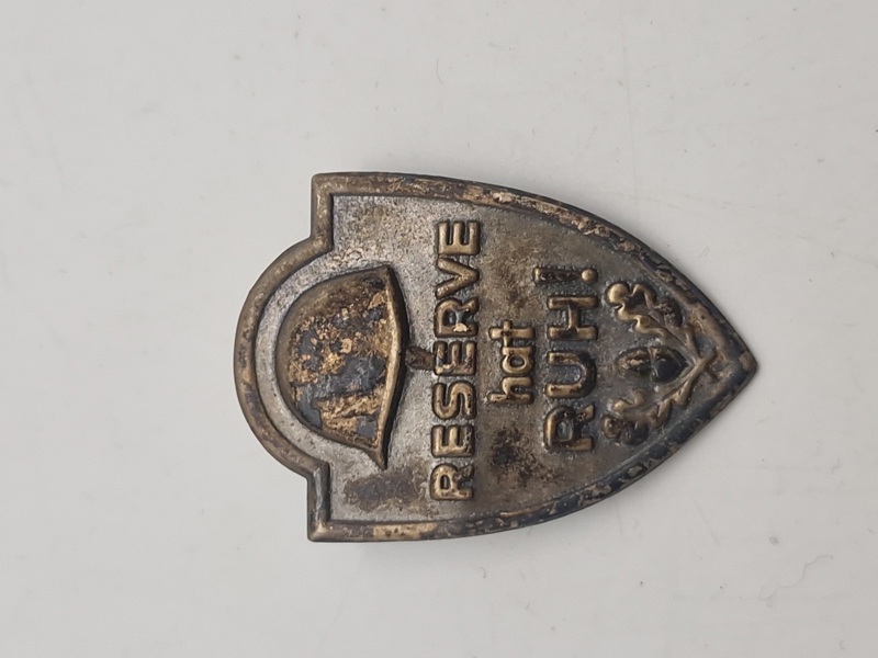 Original Reserve has Ruh Helmet Wehrmacht WWI WK2 Germany pin badge