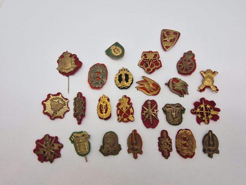 Samling danske regiments mærker