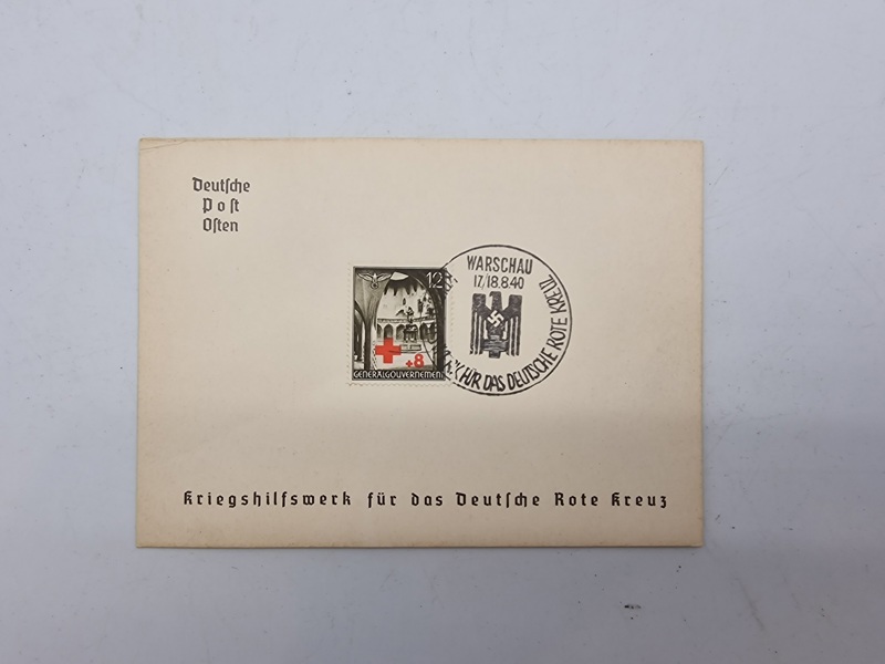 Originalt tysk DRK postkort - ww2