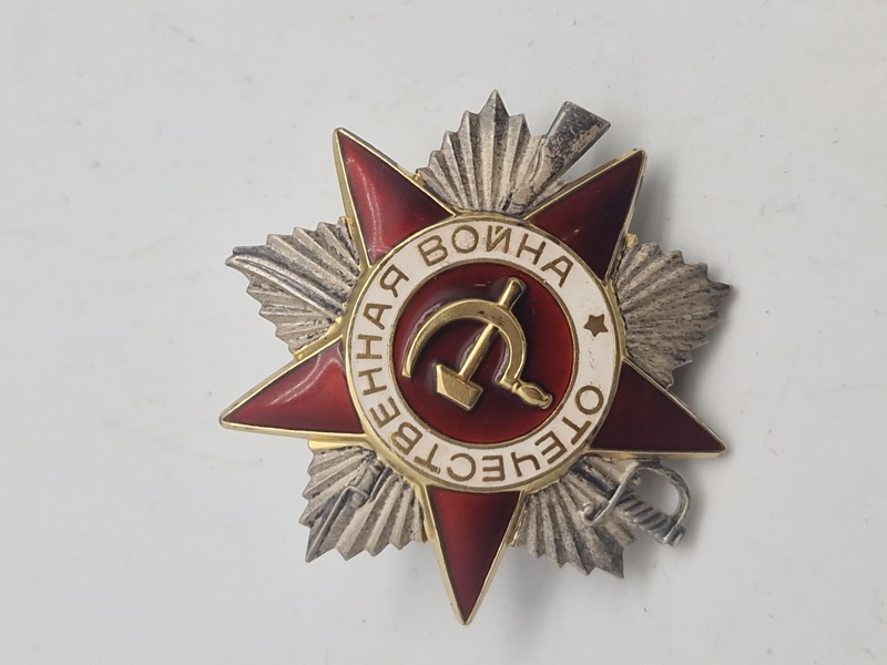 Original Russian Soviet Silver Order Patriotic War 2nd Class