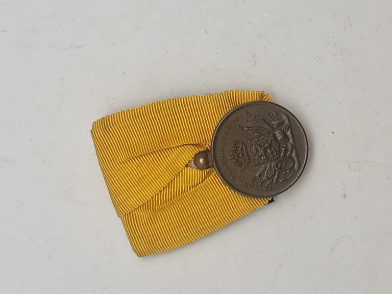 Original hollandsk Medaille voor Langdurige Trouwe Dienst in brons