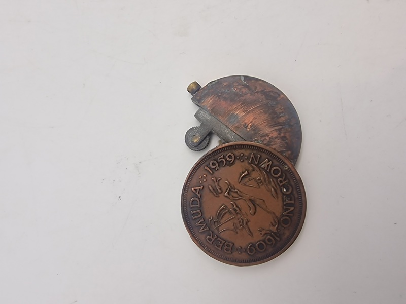 Lighter lavet som mønt
