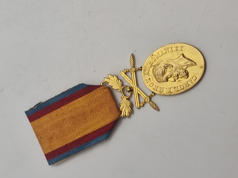Original Romanian Bravery & Manhood Medal Gold Class