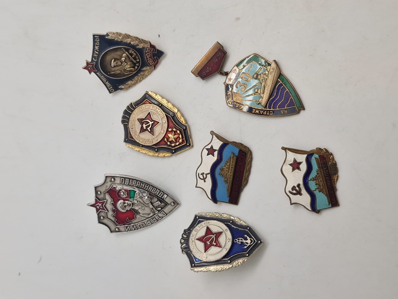Samling russiske badges