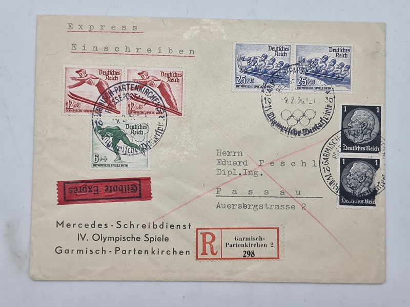 Original tysk ww2 kuvert 