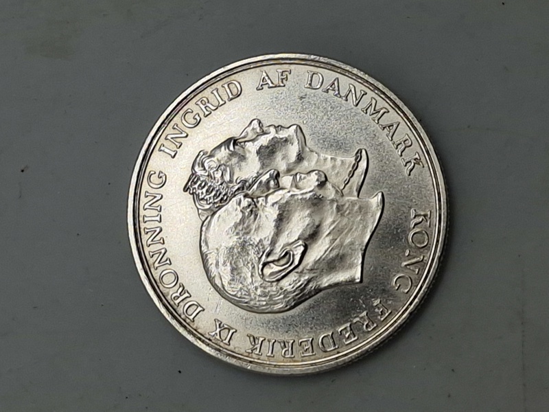 dansk 5-kroner erindringsmønt fra 1960