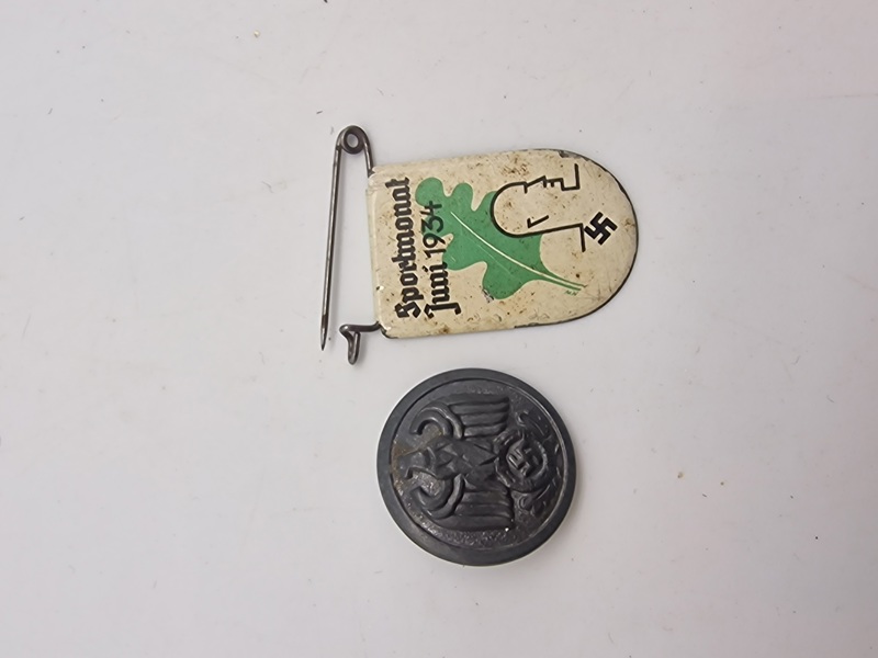 Original pin og diplomat knap (NSDAP)