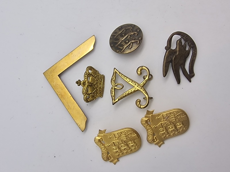 Samling diverse dansk militaria