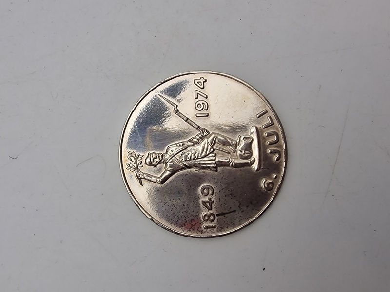 Original 6 juli mønt (1849-1974) sterlingsølv