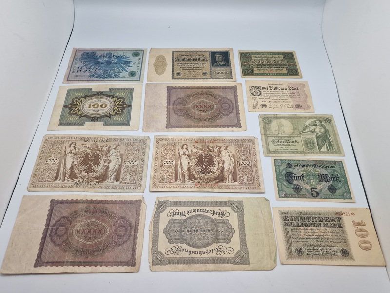 Originale tyske pengesedler fra 1920’erne