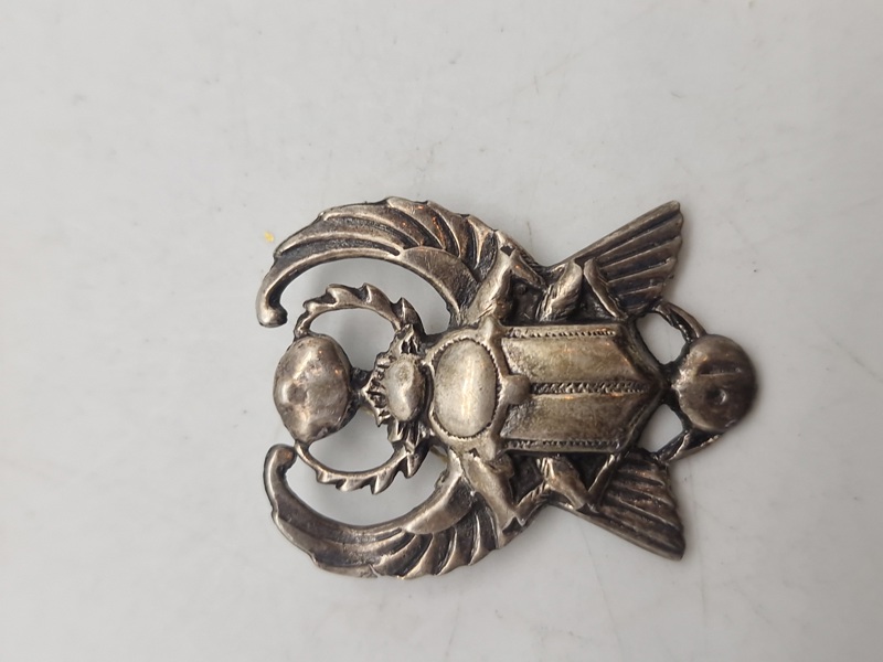 egyptisk skarabæamulet - sterlingsølv