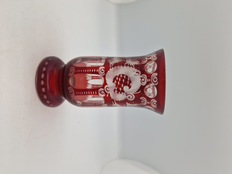 bøhmisk Egermann glasvase