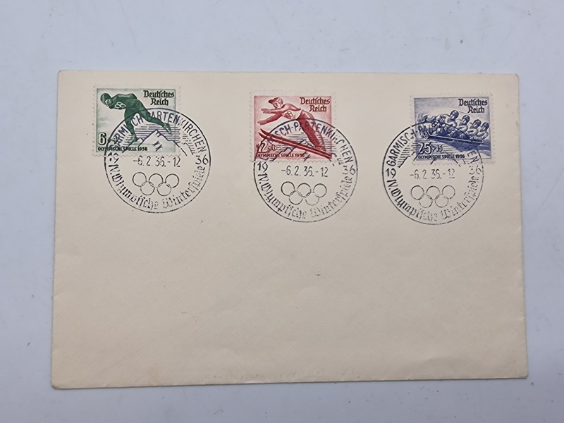 Original tysk kuvert - Olympiaden 1936