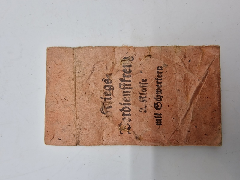 Original tysk tildelingspose for Kriegsverdienstkreuz 2.kl