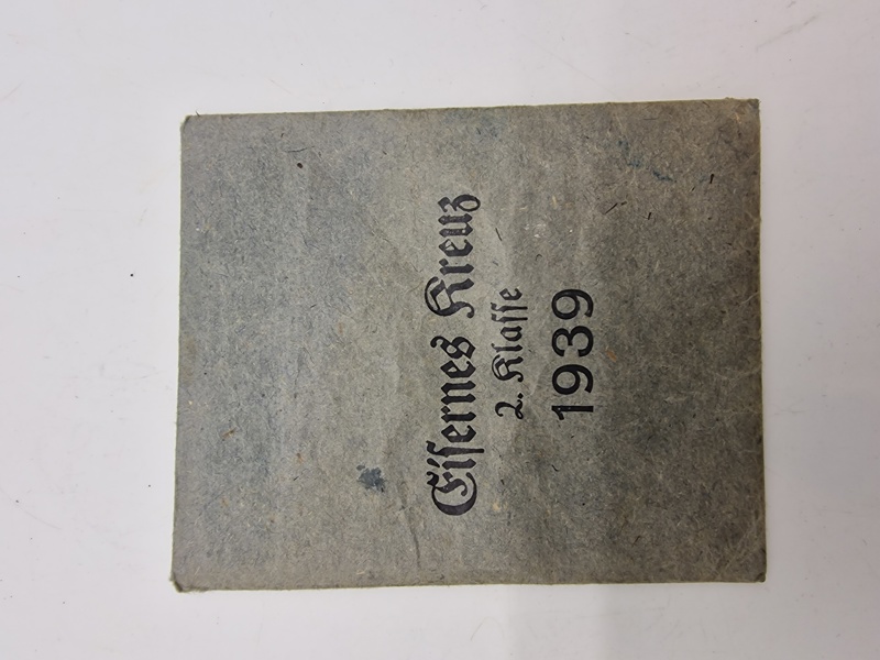 Original tysk tildelingspose for Eisernes kreuz 2.kl