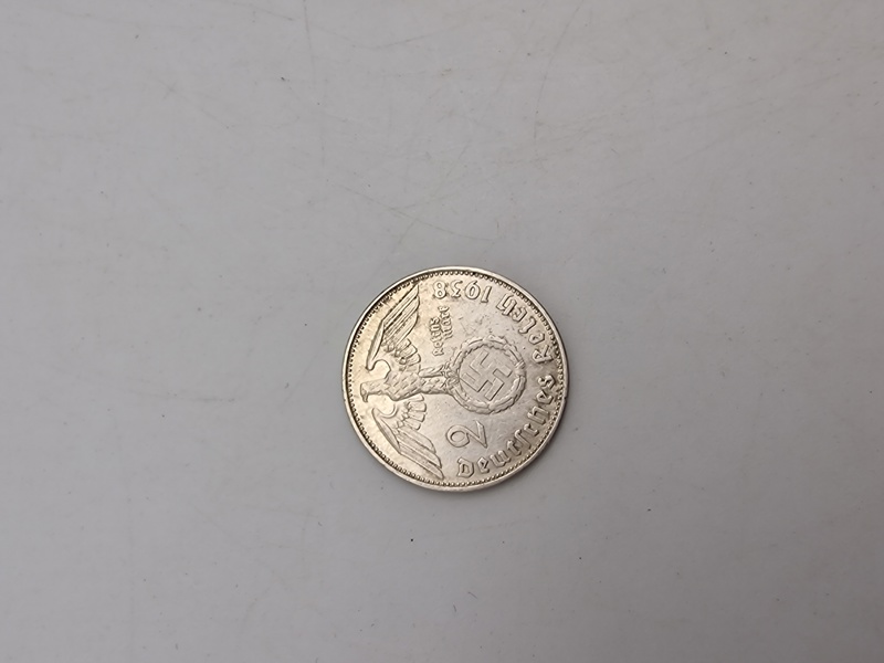 Original 2 Reichmark 1938 - sølv