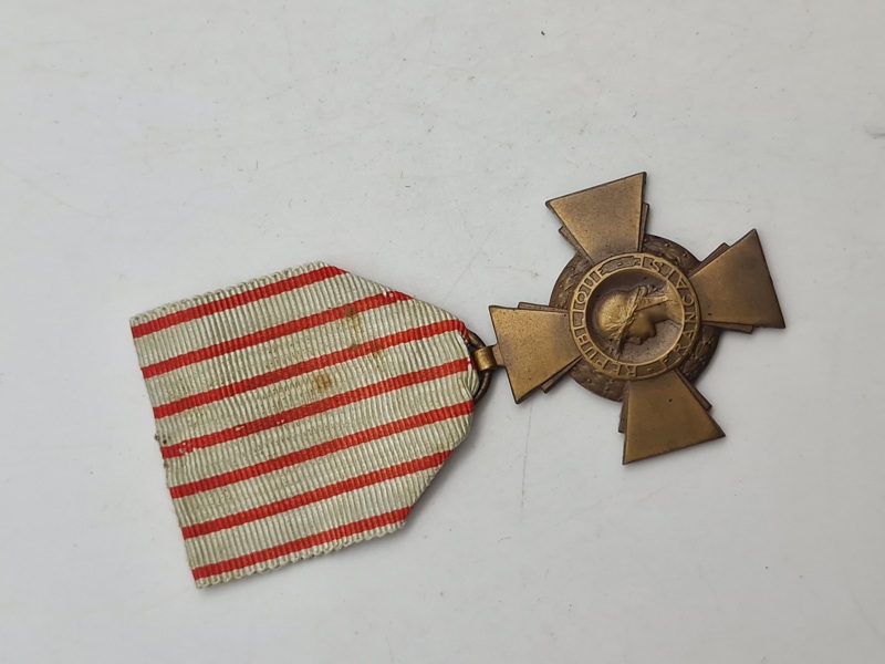 Original WW1 French Croix de Combattants Medal
