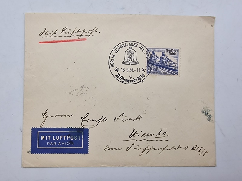 Original kuvert - Olympiaden i 1936