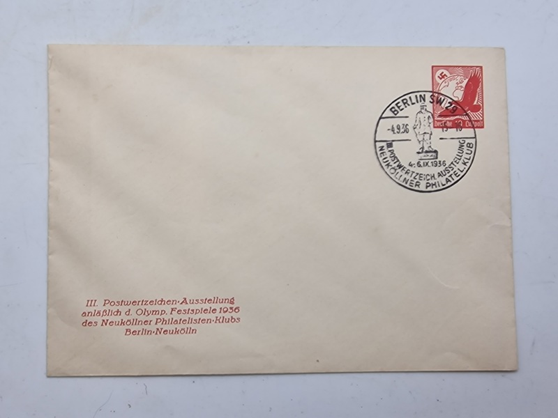 Original kuvert - Olympiaden i 1936
