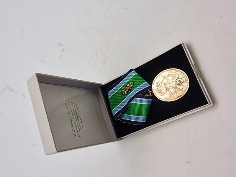 Original medalje for 40 års frivillig tjeneste i hjv - sølv