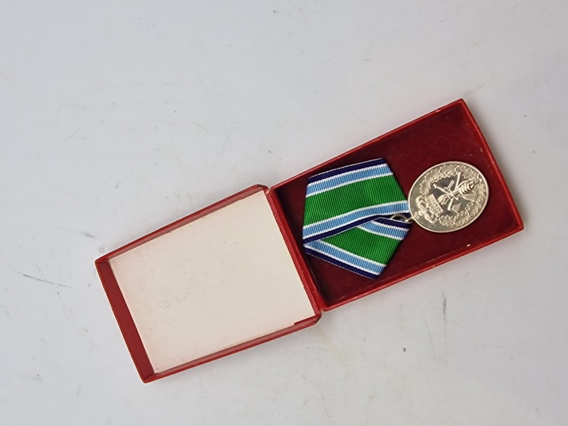 Original HJV medalje for 25 års tro tjeneste - sterlingsølv