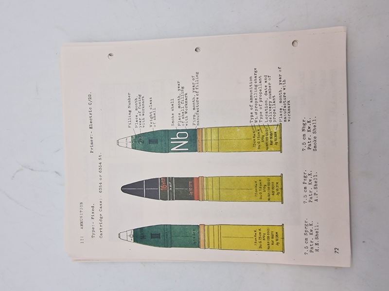 RECOGNITION HANDBOOK FOR GERMAN AMMUNITION