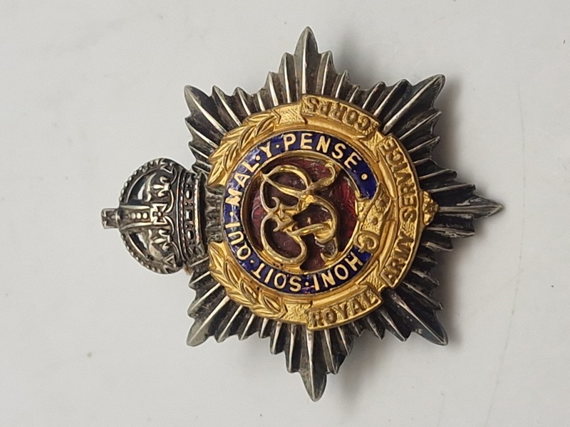 Originalt WW2 Royal Army Service Corps sweetheart broche