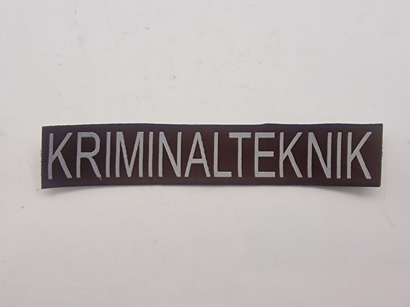 Patch, Kriminalteknisk