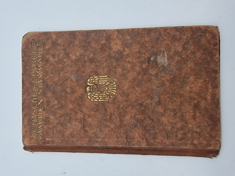 Original DEUTSCHES EINGEITS FAMILIEN STAMMBUCK - ww2