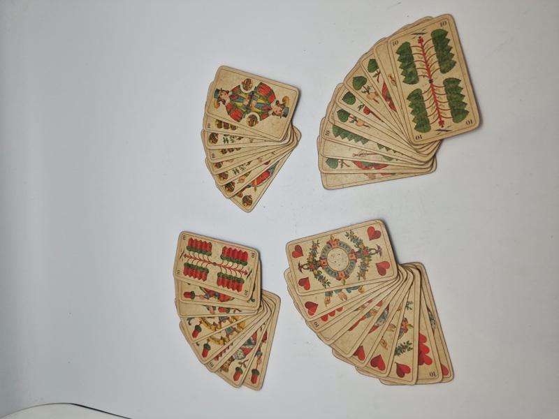 Samling Originale Tyske WW1 spillekort 