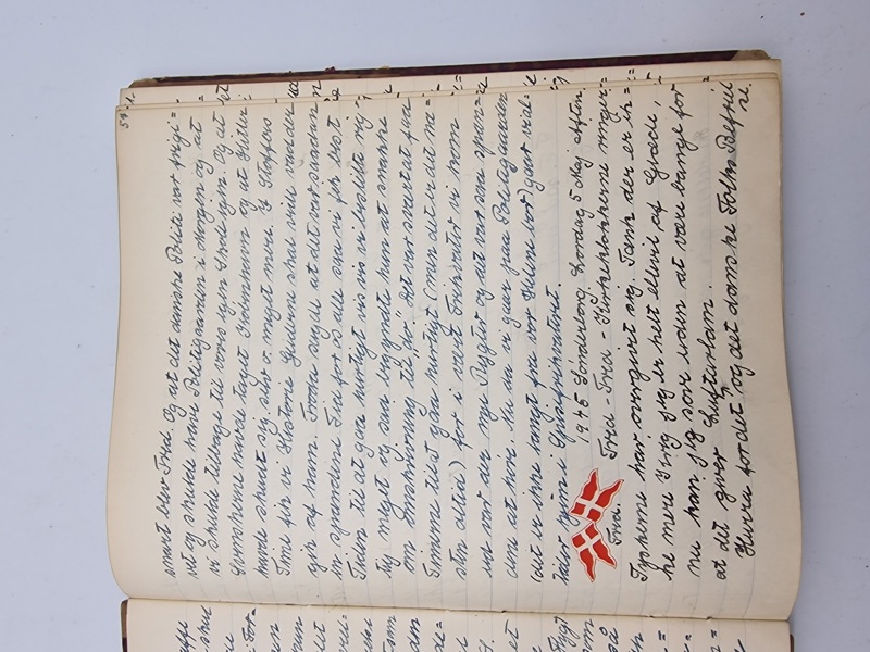 Original dagbog fra Sønderborg/1945 Bla. 5/5-1945 