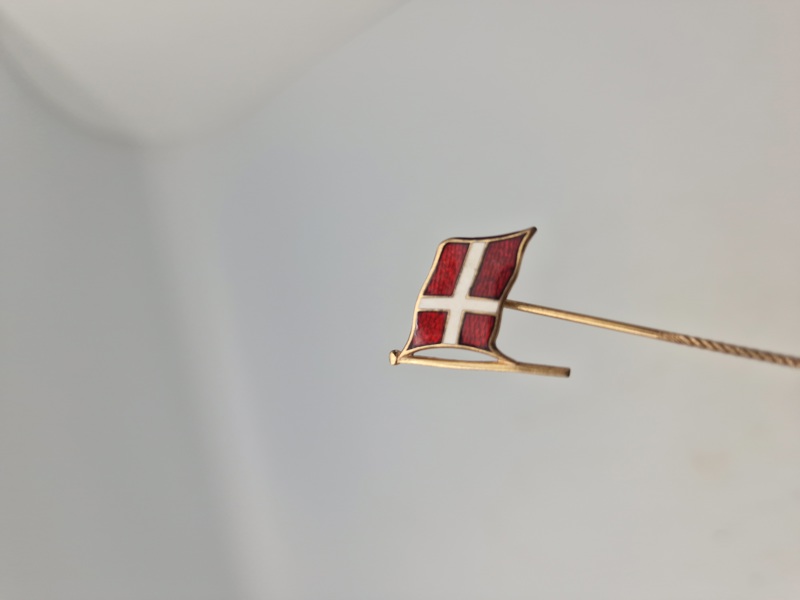Original dansk national nål fra tiden omkring ww2